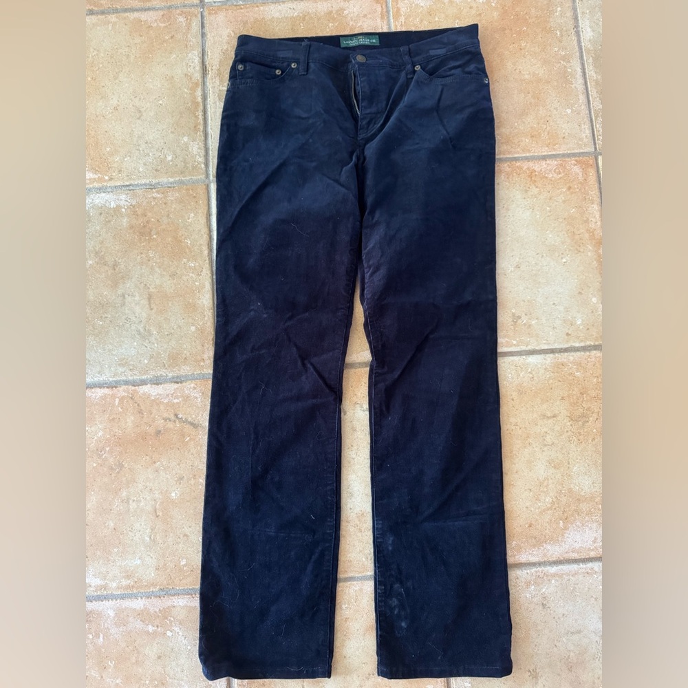 Ralph Lauren Navy Corduroy Women’s Trousers